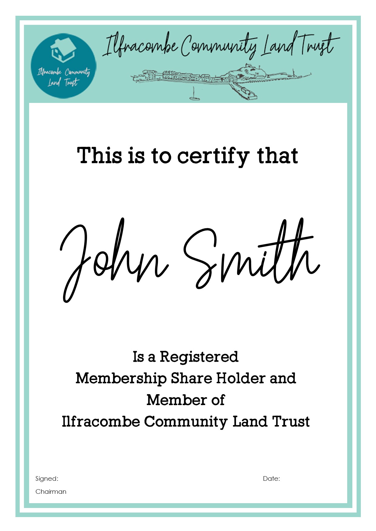 Membership Certificate