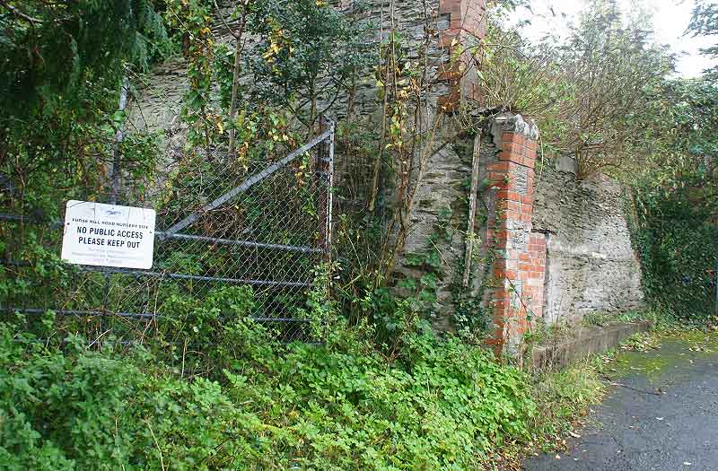 Entrance to the old parks department nursery