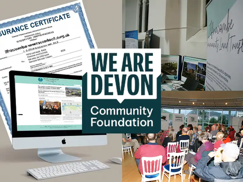Montage of ICLT activities that will be helped by funding from Devon  Community Foundation.