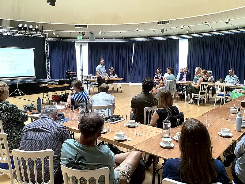 ICLT Chair, Mark Read, speaking at a meeting of the Royal Town Planning Institute.